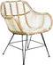 Sweet Living Rotan Kuipstoel Naturel - 69x67xH79 cm
