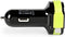 Sweex - Sweex CH-023BL Autolader 3-uitgangen 6 A 2x Usb / Micro-usb Zwart/groen - 30 Dagen Niet Goed Geld Terug