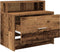 vidaXL - Nachtkastjes - 2 - st - met - lade - 51x31x47 - cm - oud - houtkleurig