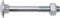 SWG 223 10 60 67 Slotschroef 10 mm 60 mm Vierkant DIN 603 Staal Verzinkt 25 stuk(s)