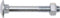 SWG 223 6 50 67 Slotschroef 6 mm 50 mm Vierkant DIN 603 Staal Verzinkt 50 stuk(s)
