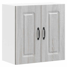vidaXL - Keukenwandkast - Kalmar - bewerkt - hout - grijs - sonoma - eiken