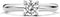 TI SENTO Dames Ring - 925 zilver - Zirconia wit - Maat 17.75 mm / maat 56 - 1463ZI