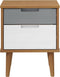 vidaXL - Nachtkastje - MOLDE - 40x35x48 - cm - massief - grenenhout - bruin