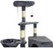 SWIFTY Krabpaal - 55 x 40 x 138 cm - Donkergrijs - 3 platforms, 1 zitstok, 1 nis, krabpalen