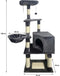 SWIFTY Krabpaal - 55 x 40 x 138 cm - Donkergrijs - 3 platforms, 1 zitstok, 1 nis, krabpalen