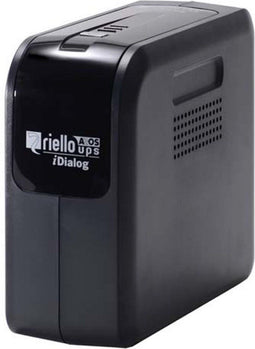 Riello iDialog 600VA - Ononderbreekbaar Stroomvoorzieningssysteem - 360W - Zwart