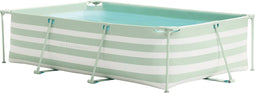 Swim Essentials Opzetzwembad - Frame Zwembad - Rechthoek - Groen/Wit Gestreept - 300 x 200 x 75 cm