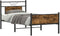 vidaXL - Bedframe - zonder - matras - hout - gerookt - eikenkleurig - 90x200 - cm