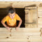 Swing King speelhuis Louise 120x120x160cm - Geïmpregneerd FSC hout
