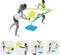 Swingball 5-in-1 Multiplay speelset met All Surface Basis Blauw/geel