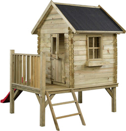 SwingKing Speelhuisje Camilla rood - 184x177x210cm