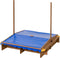 SwingKing Swingking Houten Zandbak met Waterbakken en Afdekzeil