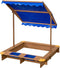 SwingKing Swingking Houten Zandbak met Waterbakken en Afdekzeil