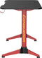 NanoRS - Gaming bureau 100kg max | 750mm hoog | RGB LED achtergrondverlichting - Zwart en rood