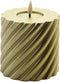 swirl led kaars goud 10x10cm
