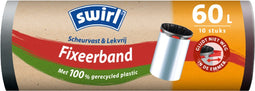 Swirl Pedaalemmerzakken met Fixeerband 60 liter 10 stuks