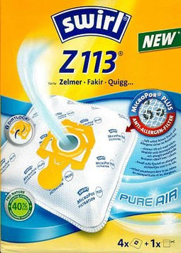Swirl vacuum cleaner bag Z113 MicroPor Plus for Zelmer, Fakir and Quigg vacuum cleaners