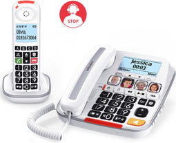 Swissvoice Xtra3355S Combo BNL - Senioren huistelefoon met Draadloze Dect telefoon
