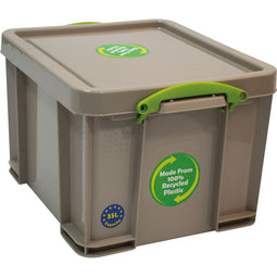 Really Useful Box - Box opbergdoos 35 liter, gerecycleerd, grijs