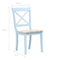 vidaXL - Eetkamerstoelen - 2 - st - massief - rubberwood - grijs - en - naturel