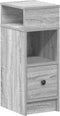 vidaXL - Nachtkastjes - 2 - st - met - lade - 25x31x66 - cm - grijs - sonoma - eiken