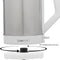 Clatronic WKS 3692 - Waterkoker - 1,5L 2200W Draadloos RVS Wit