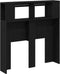 vidaXL - Opslag - Hoofdbord - met - LED-verlichting - Zwart - Eiken - 100x18,5x103,5 - cm