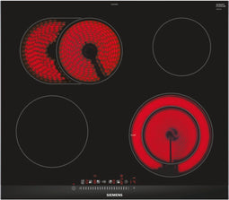 Siemens ET675FNP1E - Ingebouwd Keramisch Kookplaat - 4 zones - Zwart Roestvrijstaal