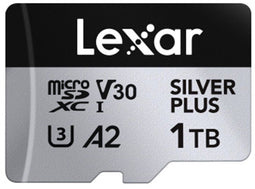 Lexar microSDXC Silver Plus - 1TB - Lezen 205MB/s Schrijven 150MB/s V30 A2