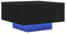 vidaXL - Salontafel - met - LED-lampen - Zwart - Eiken - 55x55x31 - cm