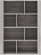 vidaXL - Dressoir - 80x30x106 - cm - bewerkt - hout - grijs - sonoma - eikenkleurig