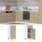 vidaXL - Onderkast - met - lade - Lyon - 30x46x81,5 - cm - bewerkt - hout - sonoma - eiken
