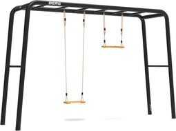 BERG PlayBase Large TT 3-in-1 Speeltoestel - 2x Rekstok - Houten Schommel - Trapeze