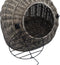 vidaXL - Kattendrager - 45x35x35 - cm - natuurlijk - wilgenhout - grijs