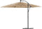 vidaXL - Parasol - met - LED's - en - stalen - paal - 290x290x238 - cm - bruin