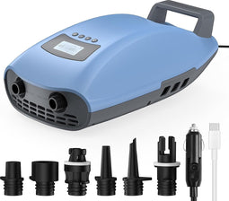 Swonder Seawolf - Dual-Power Paddle Board Pomp - 2x Snellere Elektrische Luchtpomp - 20 PSI - 6000mAh Batterij