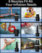 Swonder Seawolf - Dual-Power Paddle Board Pomp - 2x Snellere Elektrische Luchtpomp - 20 PSI - 6000mAh Batterij