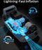 Swonder Seawolf - Dual-Power Paddle Board Pomp - 2x Snellere Elektrische Luchtpomp - 20 PSI - 6000mAh Batterij