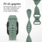 imoshion Siliconen⁺ bandje - Geschikt voor Apple Watch 1, 2, 3, 4, 5, 6, 7, 8, 9, 10 (42 mm), SE - 38/40/41 mm - Groen - S/M