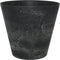 Ter Steege Bloempot - zwart - natuursteen look - D32 x H29 cm - Artstone - bloempot