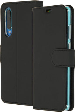 Accezz Hoesje Geschikt voor Huawei P30 Hoesje Met Pasjeshouder - Accezz Wallet Softcase Bookcase - Zwart