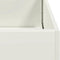 vidaXL - Plantenbak - 40x40x30 - cm - staal - wit