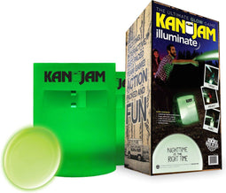 KanJam - Illuminate glow game set - Verlichte doelen en glow in the dark disc - Wit