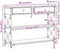 vidaXL - Console - Tafel - Zwart - Eiken - 100x28x75 - cm - Geengineerd - Hout - & - Staal