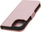 Mobiparts iPhone 13 Mini - Wallet Case - Saffiano motief - Roze