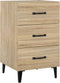 vidaXL - Nachtkastje - 40x40x66 - cm - bewerkt - hout - sonoma - eikenkleurig