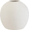 J-Line Vaas Rond - cement - wit - 28.50 cm hoog