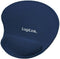 LogiLink Muismat - Silicone Gel Handsteun - Blauw