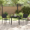 vidaXL - Stapelbare - Tuinmeubels - met - Kussens - - - 2 - Delige - Set - in - Zwart - Poly - Riet
